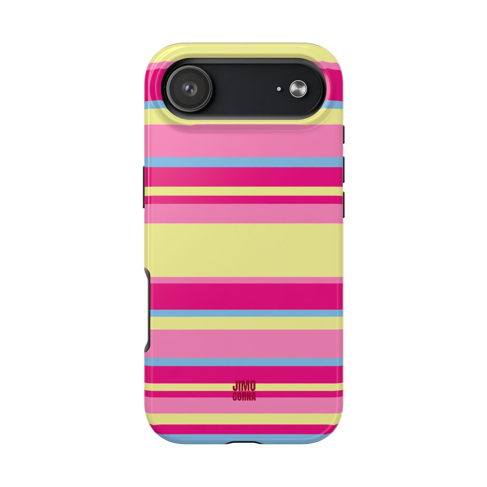 Lemonberry Stripe iPhone Case