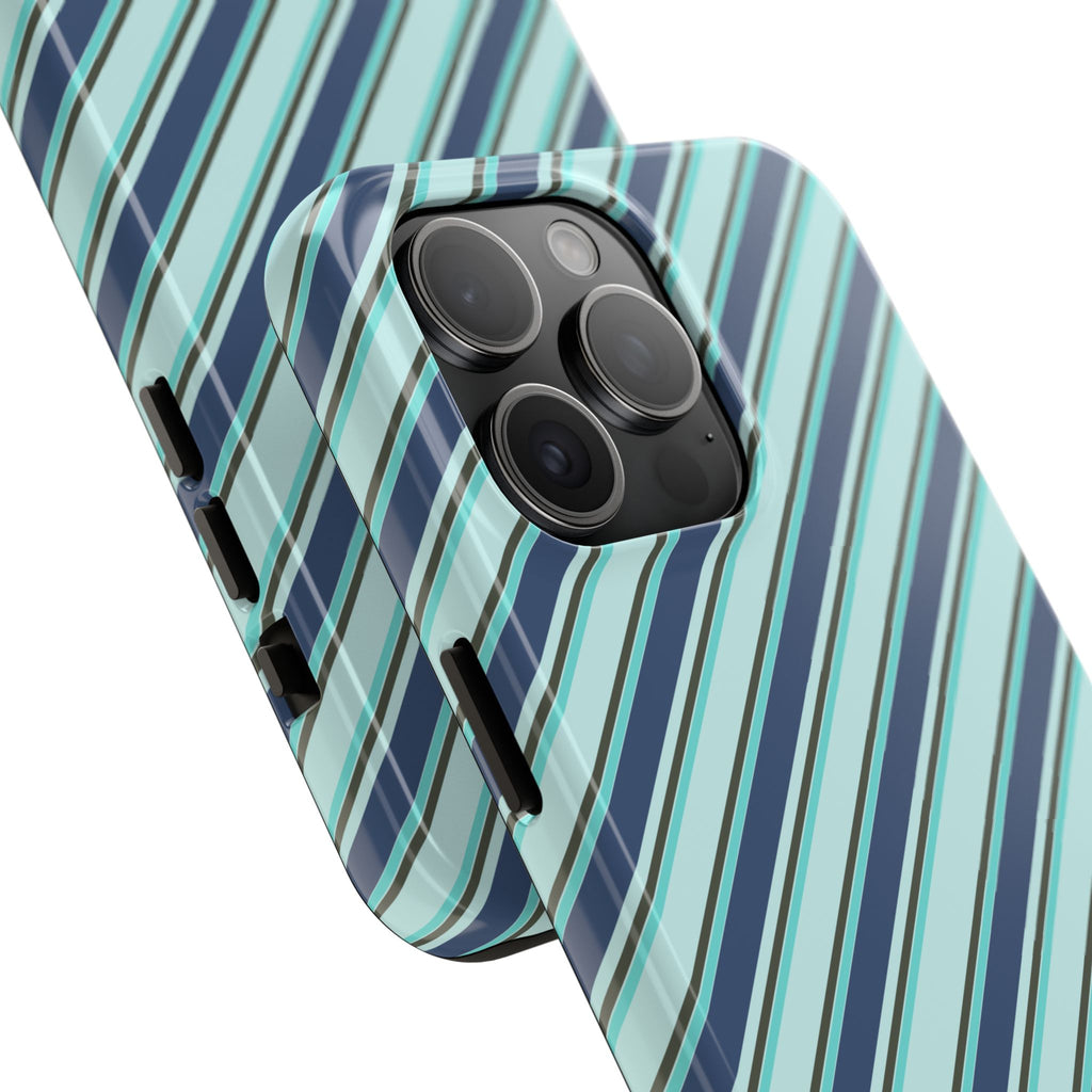 Angelina Stripes | Blue - iPhone Case