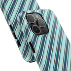 Angelina Stripes | Blue - iPhone Case