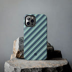 Angelina Stripes | Blue - iPhone Case