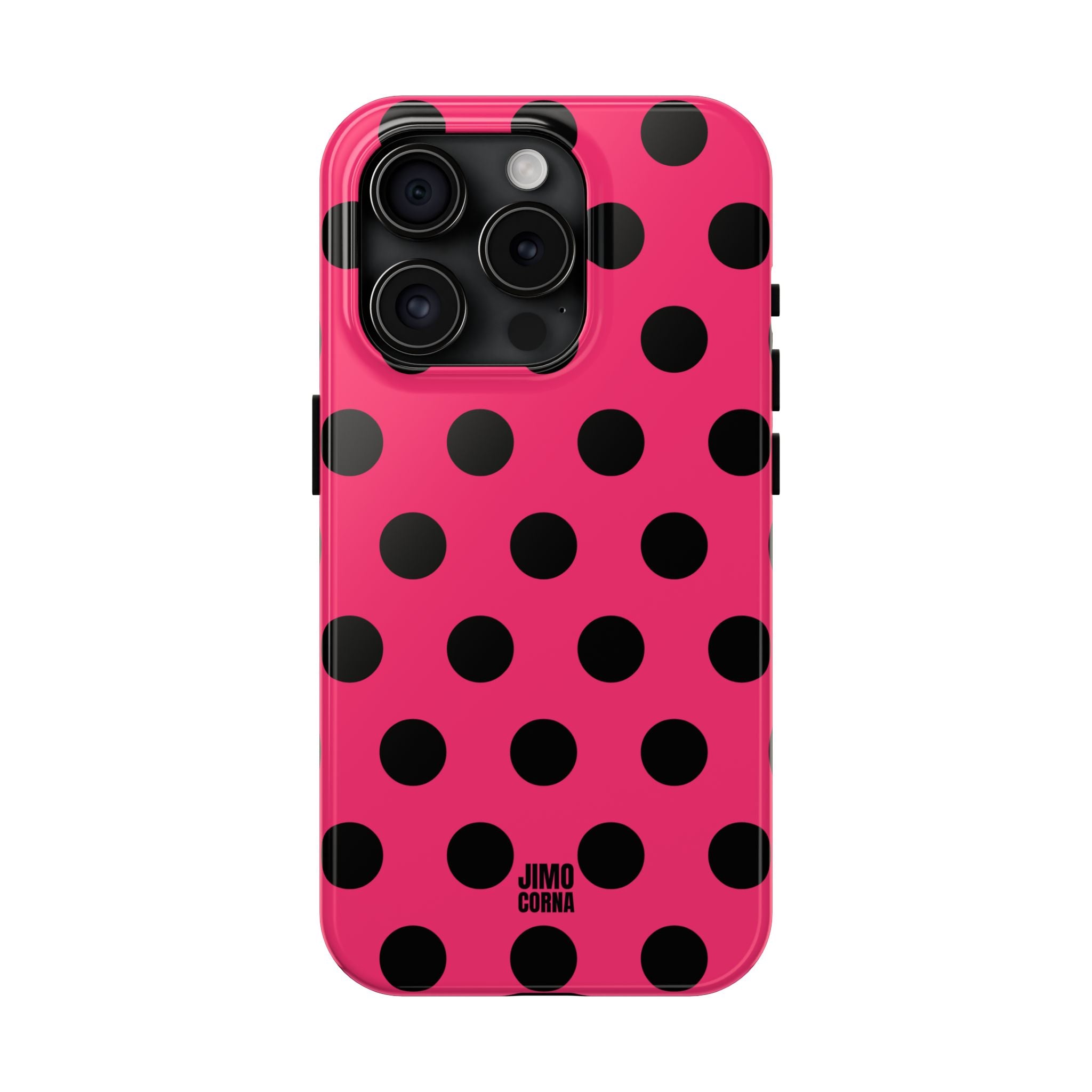 Big Polka Dot | Hot Pink and Black