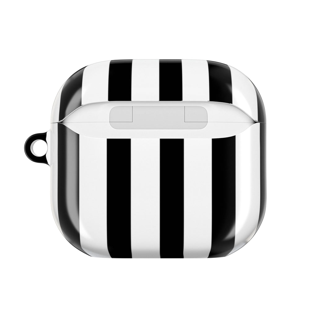 Bold Stripes AirPods Case | Black and White