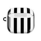 Bold Stripes AirPods Case | Black and White