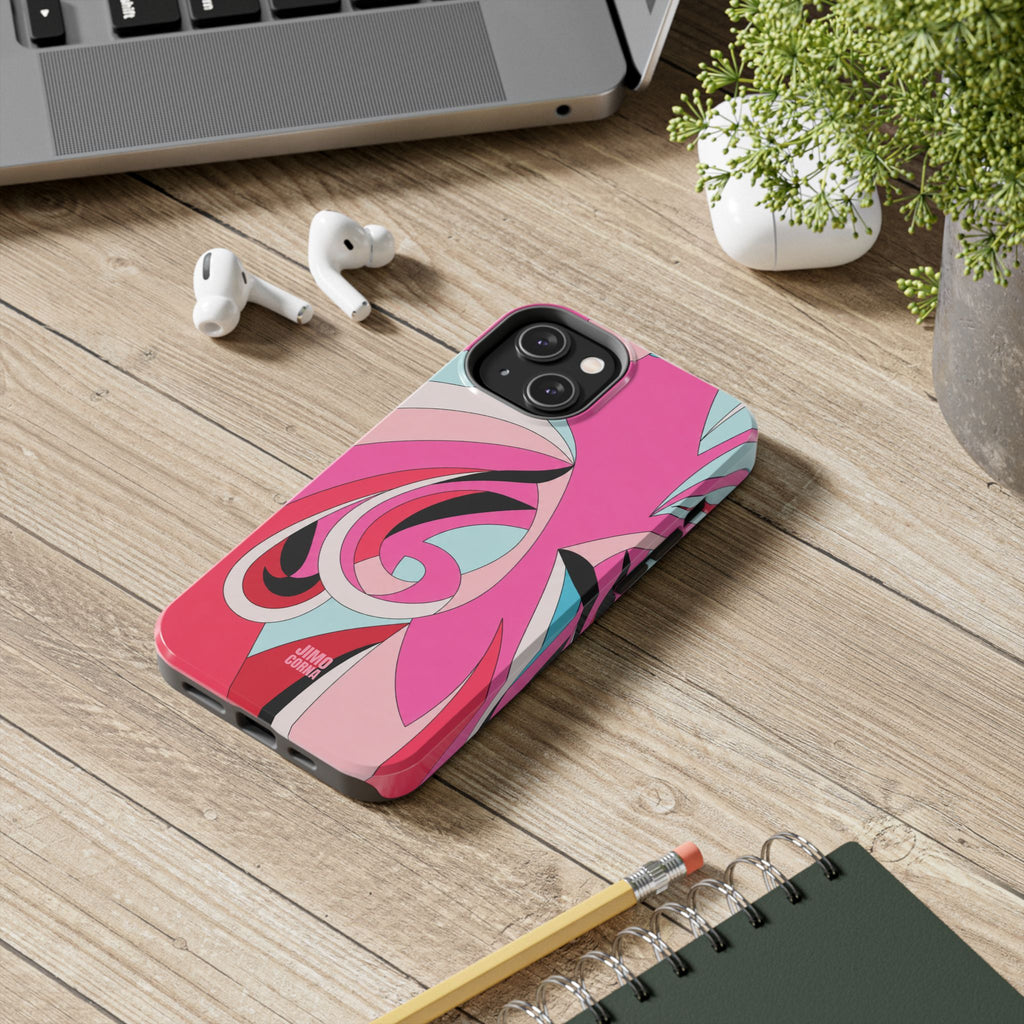 Pink Tropic Swirl iPhone Case
