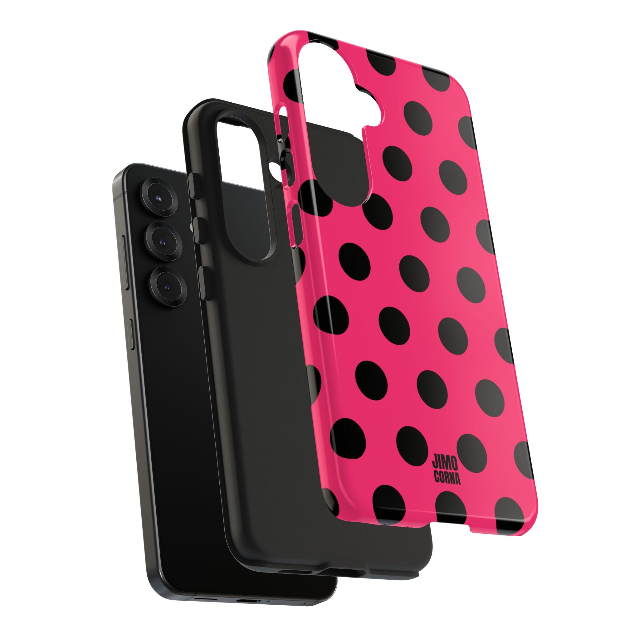 Big Polka Dot | Hot Pink and Black