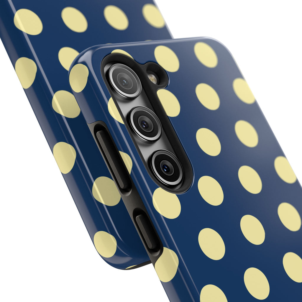 Big Polka Dot | Blue and Cream