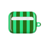 Bold Stripes AirPods Case | Olive Green