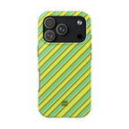 Angelina Stripes | Green - iPhone Case