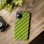Angelina Stripes | Olive - iPhone Case