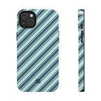 Angelina Stripes | Blue - iPhone Case