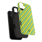 Angelina Stripes | Green - iPhone Case