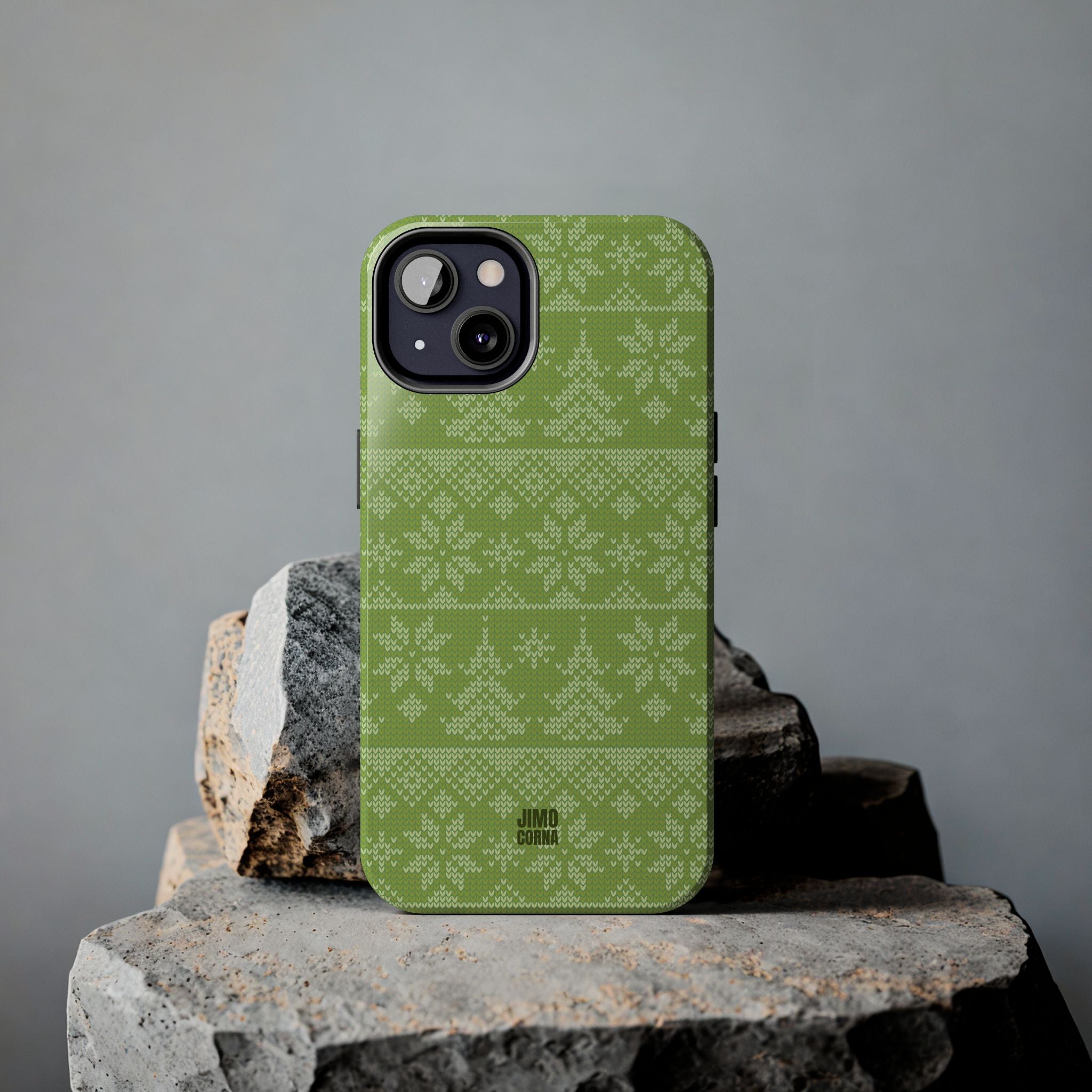 Holiday Knit | Green iPhone Case