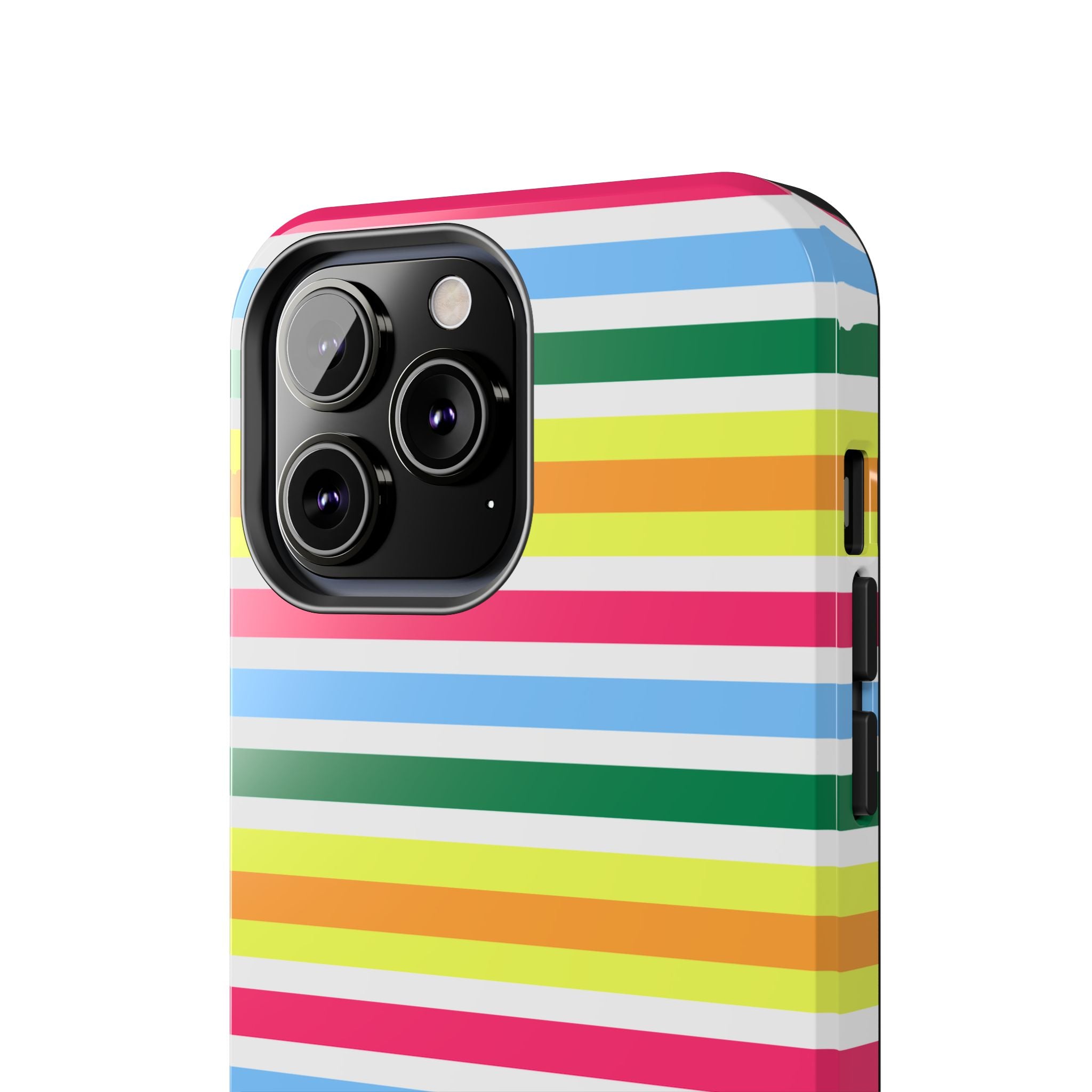 Rainbow Sorbet Stripe iPhone Case