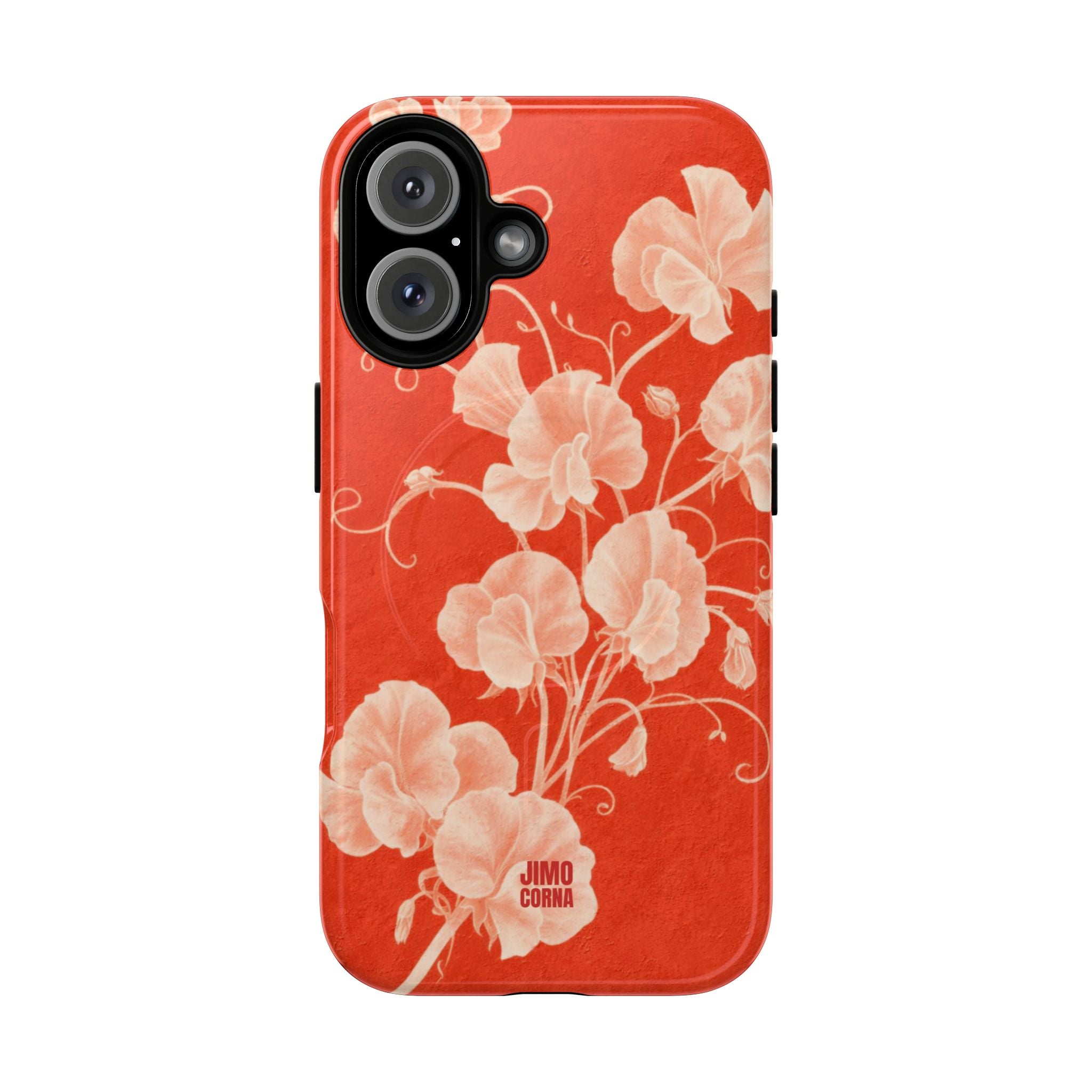 Red Flora MagSafe iPhone Case