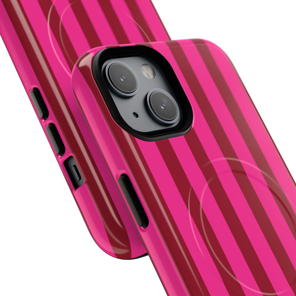 Bold Stripes MagSafe iPhone Case | Strawberry Burst