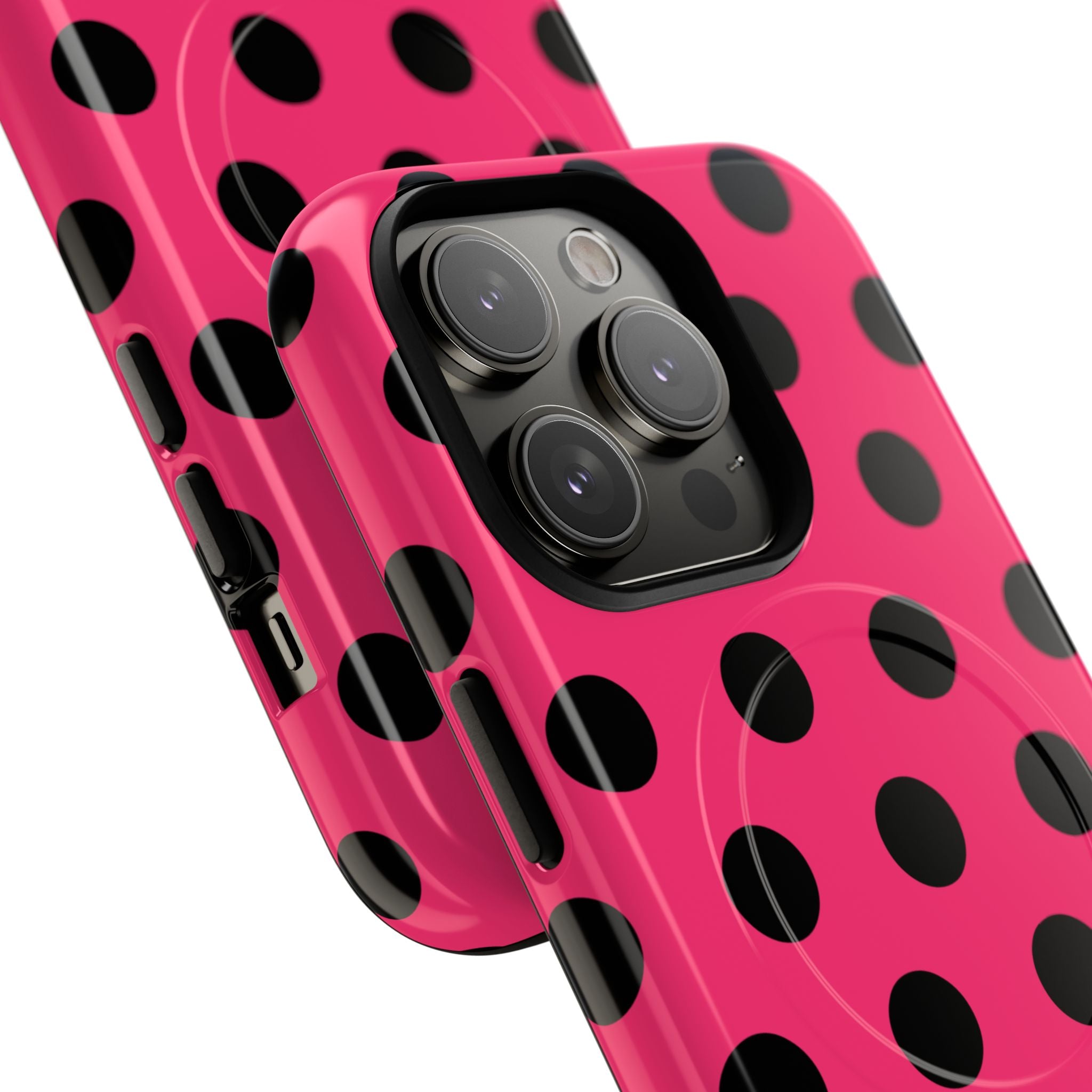 Big Polka Dot | Hot Pink and Black