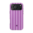 Bold Stripes iPhone Case | Plum