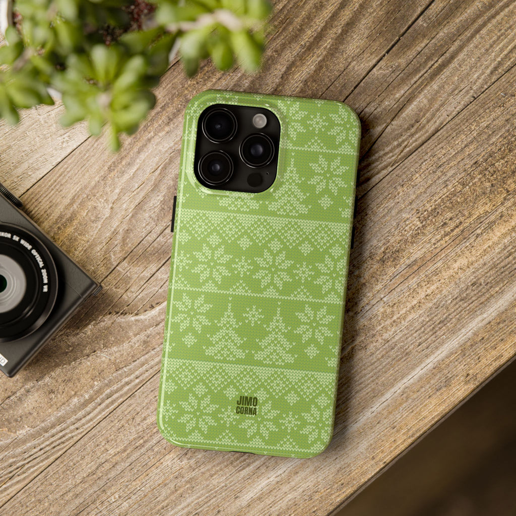 Holiday Knit | Green iPhone Case
