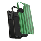 Olive Green Bold Stripes