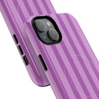 Bold Stripes MagSafe iPhone Case | Plum
