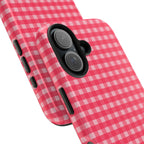 Farm Gingham iPhone Case | Hot Pink