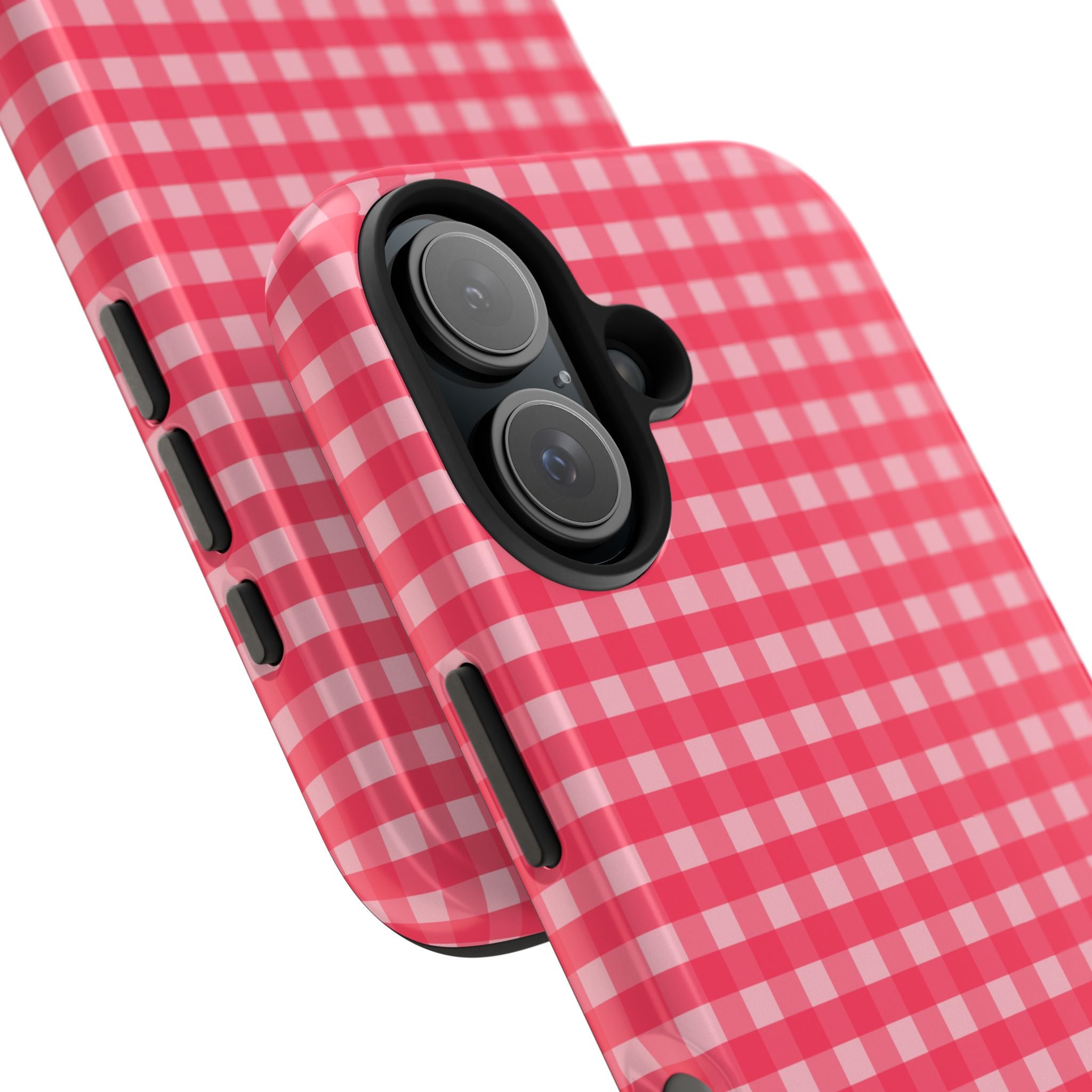 Farm Gingham iPhone Case | Hot Pink
