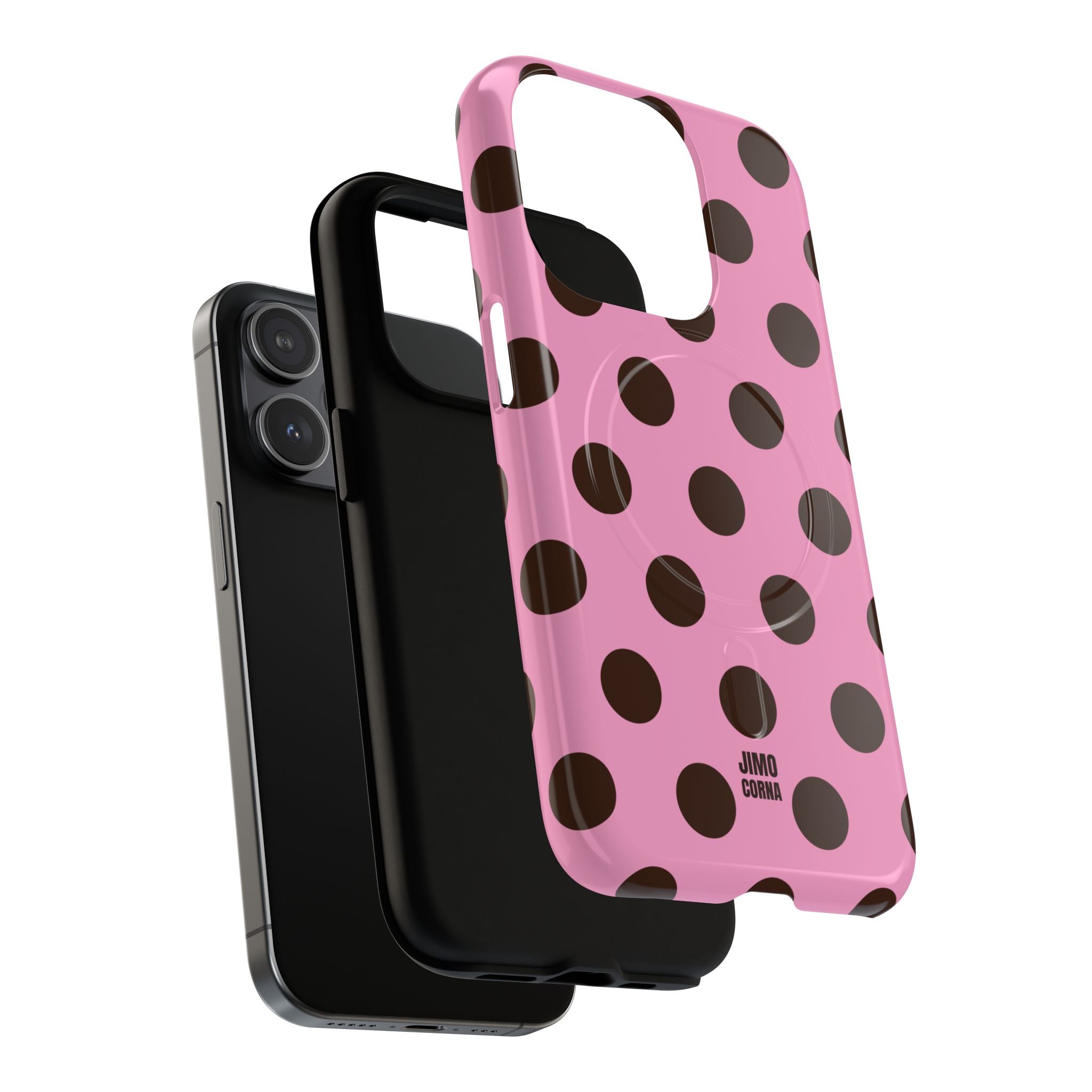 Big Polka Dot | Pink and Black