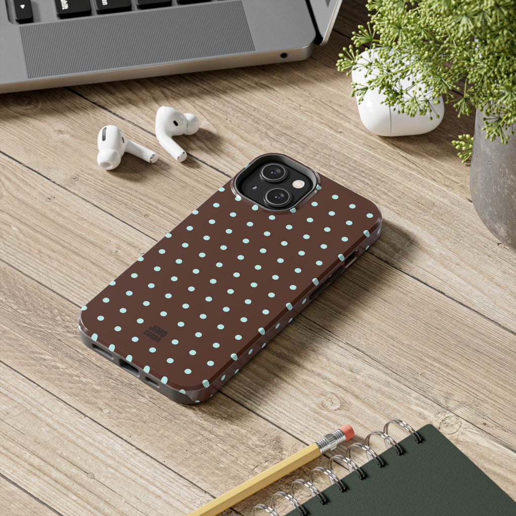 Polka Dot | Brown and Blue