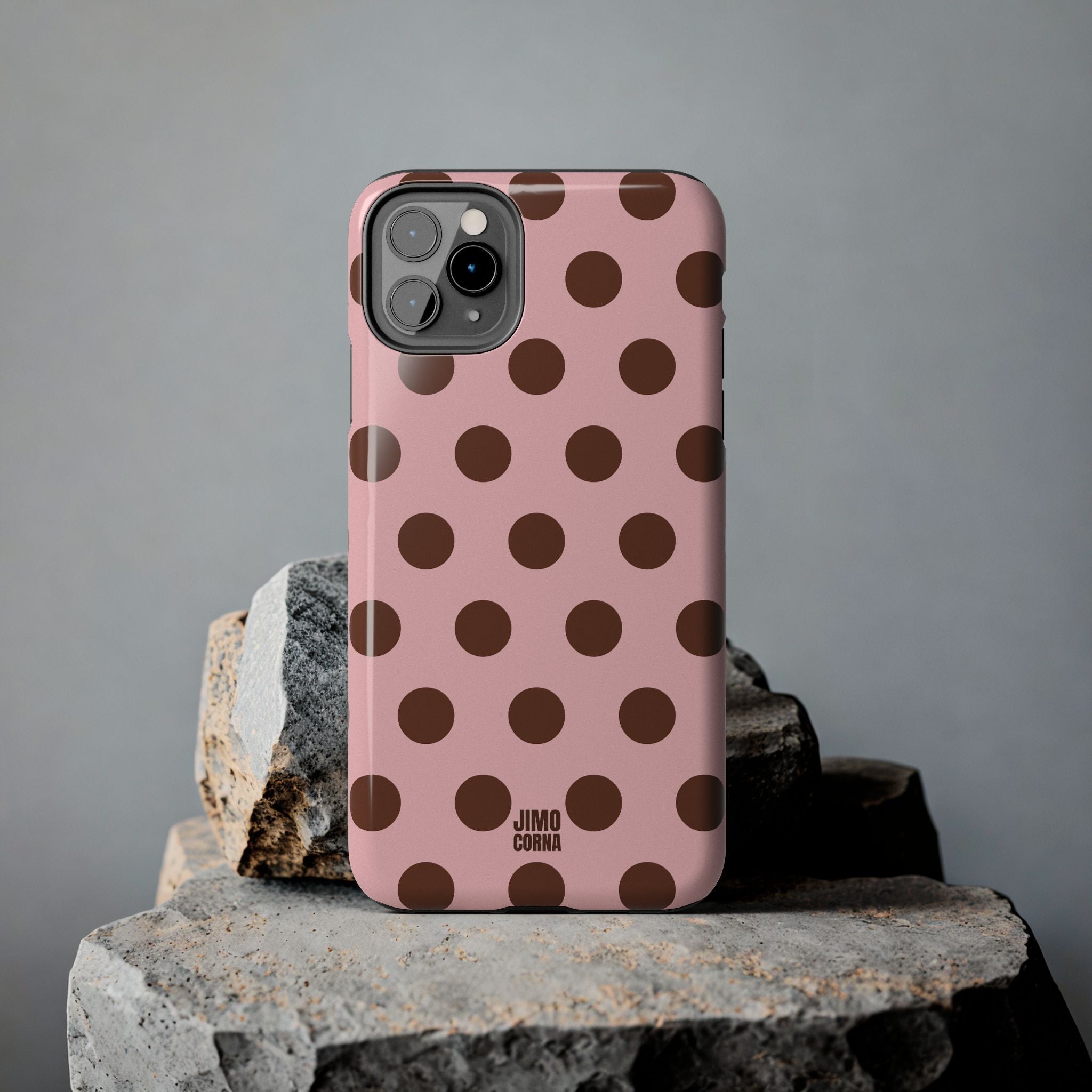 Big Polka Dot | Pink and Brown
