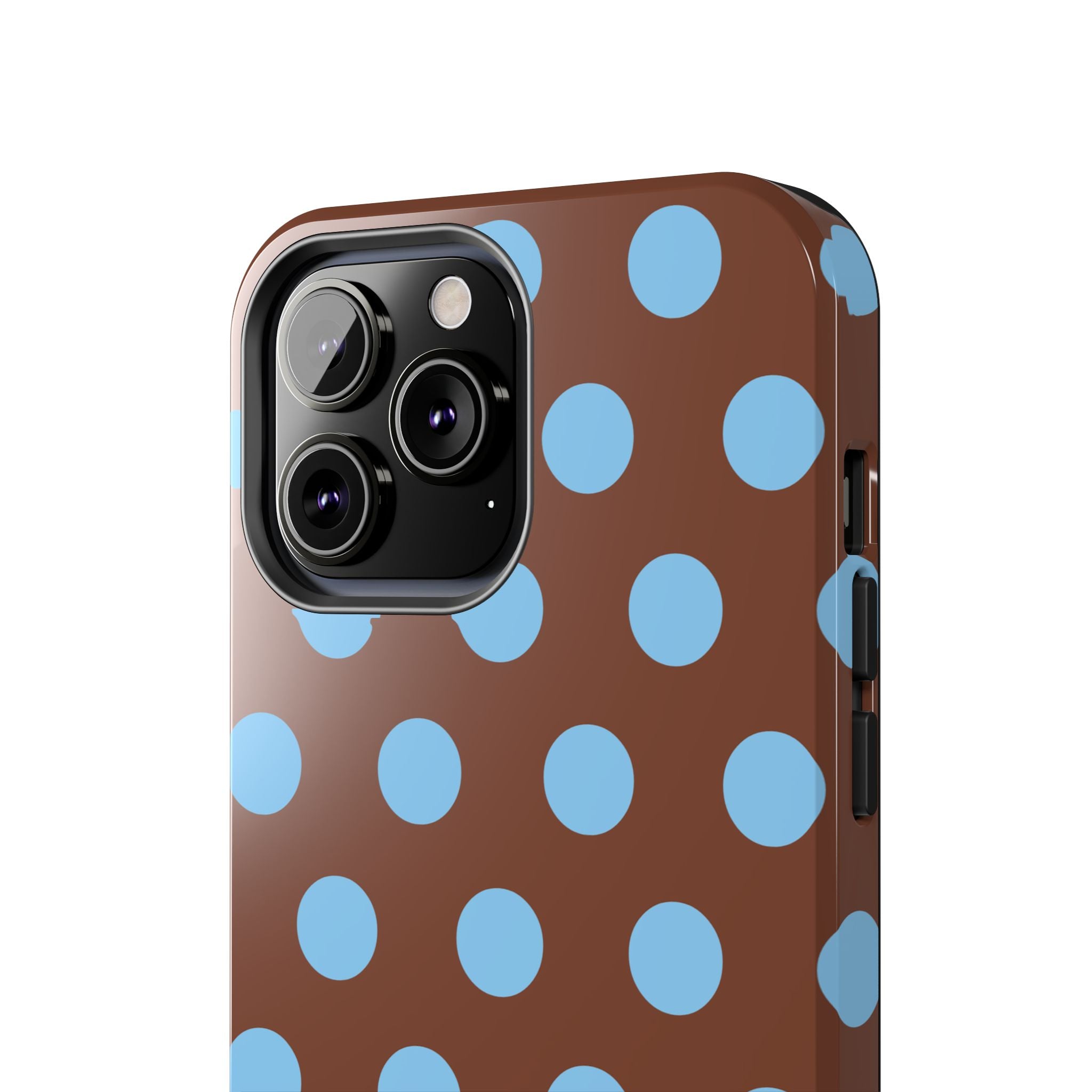 Big Polka Dot | Brown and Blue