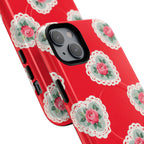 Rosy Lace MagSafe iPhone Case