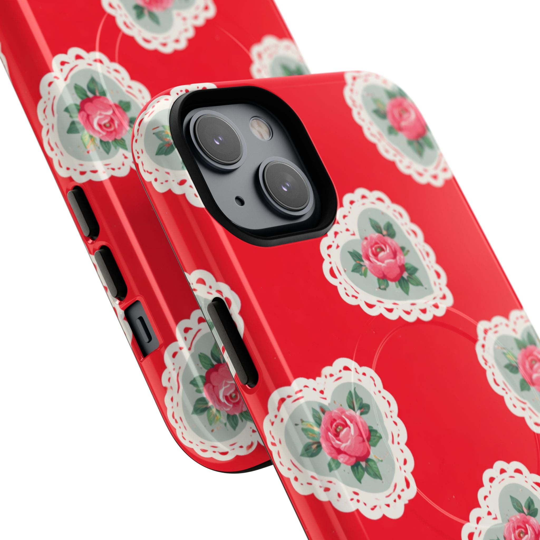 Rosy Lace MagSafe iPhone Case