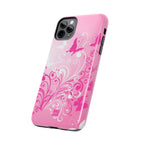 Pink Flutter Garden iPhone Case