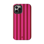 Strawberry Burst Bold Stripes