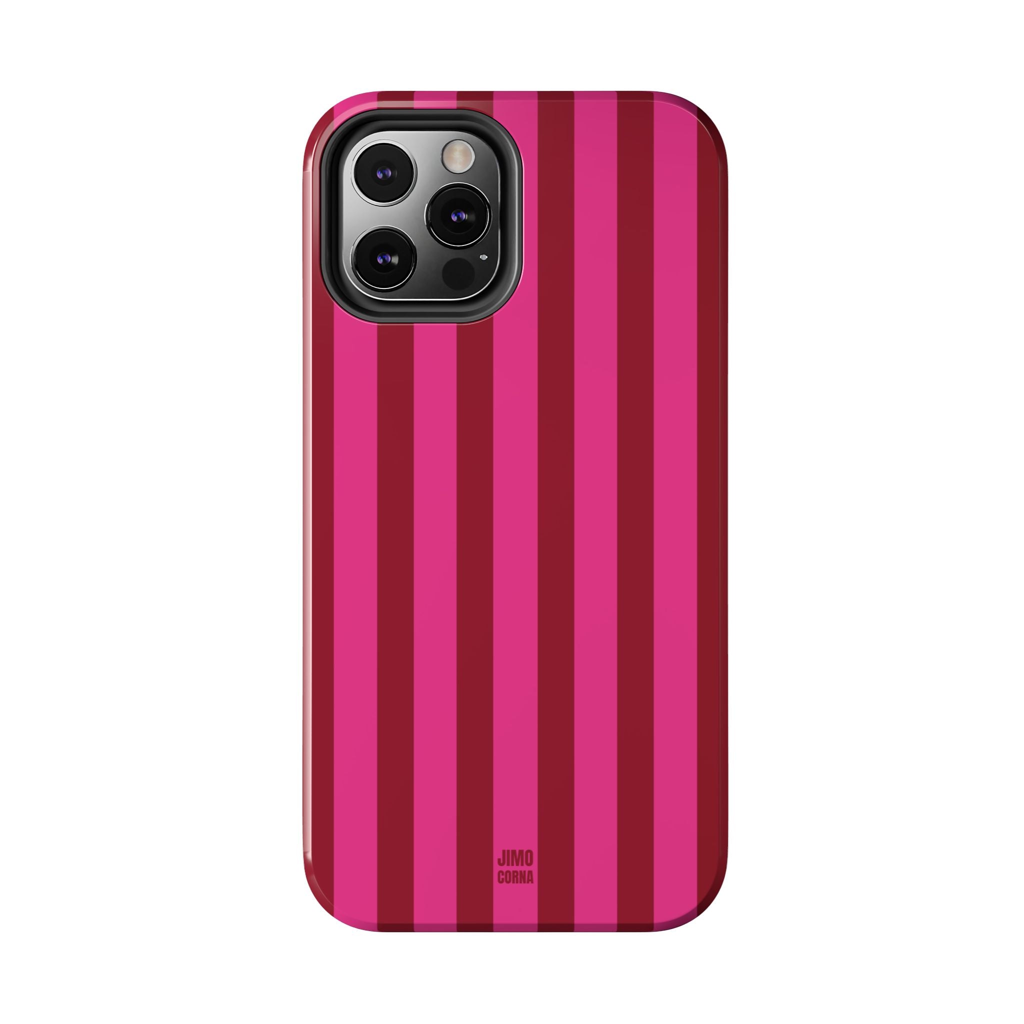 Strawberry Burst Bold Stripes