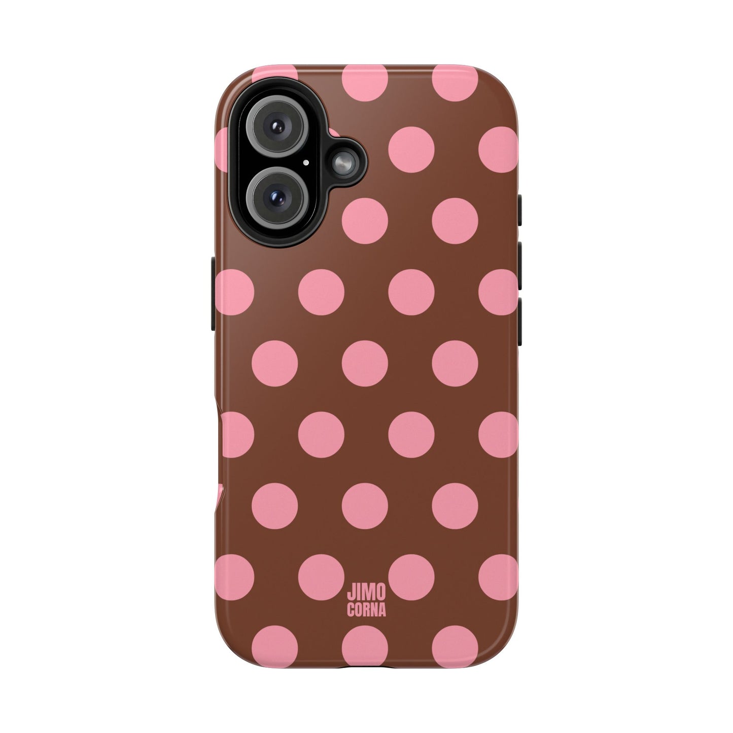 Big Polka Dot | Brown and Pink