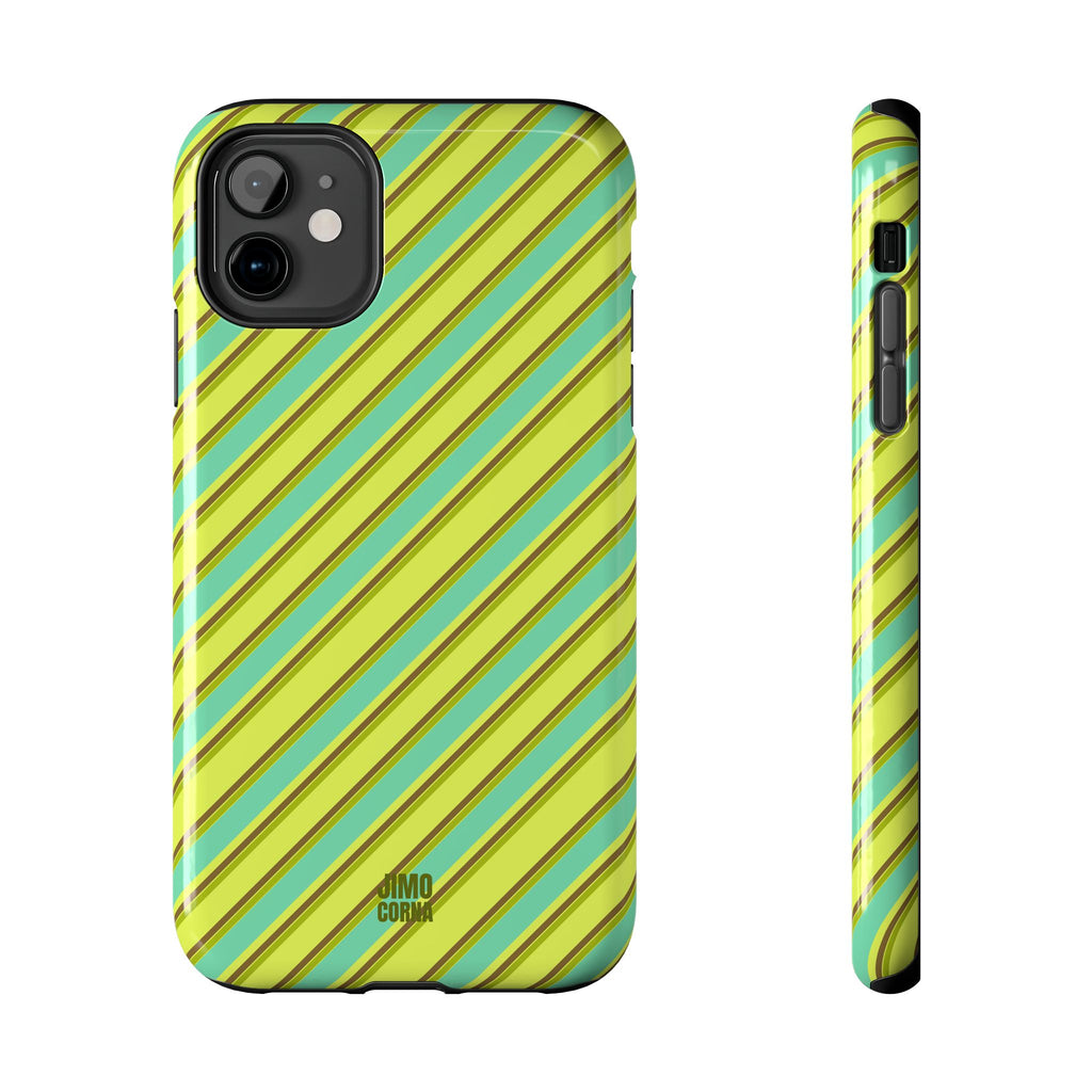 Angelina Stripes | Green - iPhone Case