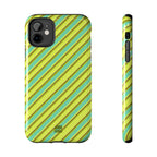 Angelina Stripes | Green - iPhone Case