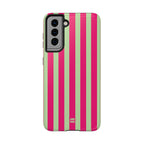 Lime Green and Pink Bold Stripes