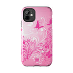 Pink Flutter Garden iPhone Case