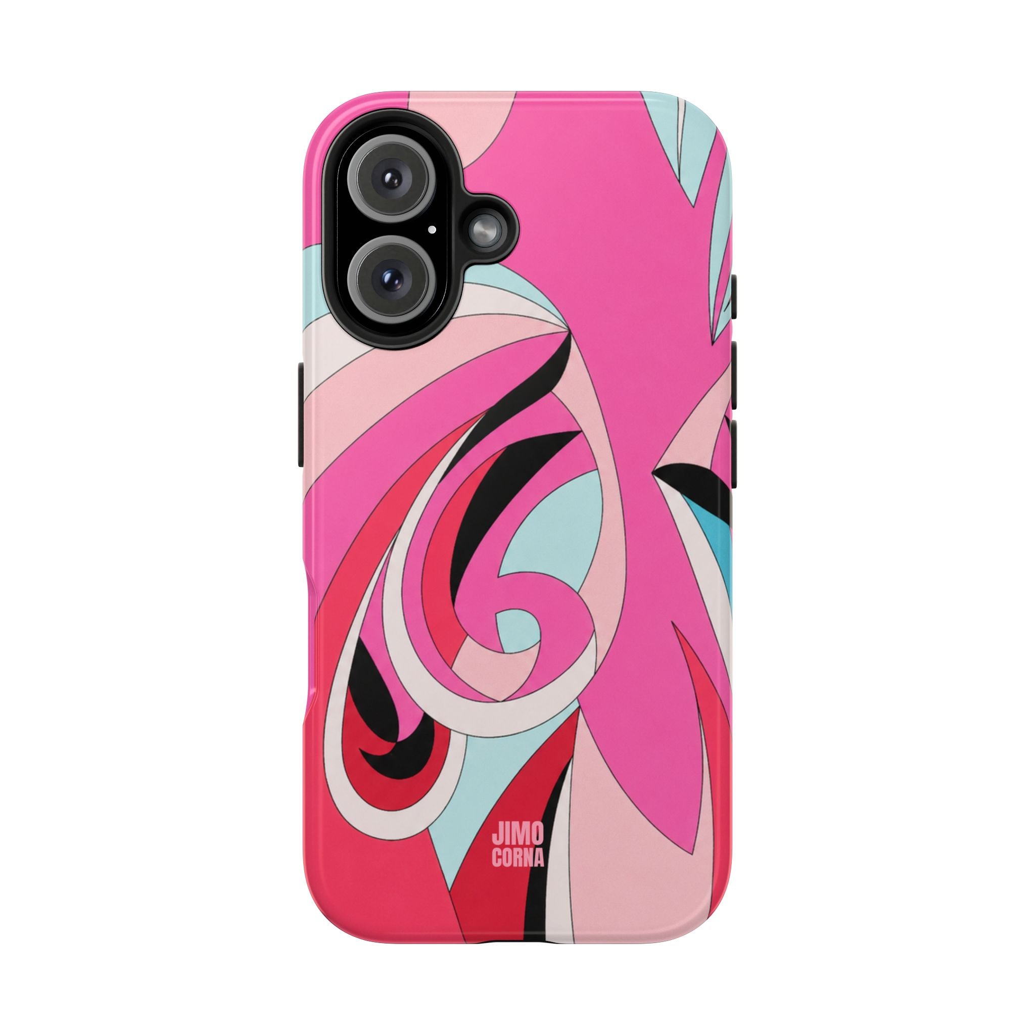 Pink Tropic Swirl iPhone Case