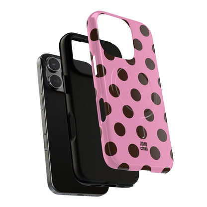 Big Polka Dot | Pink and Brown