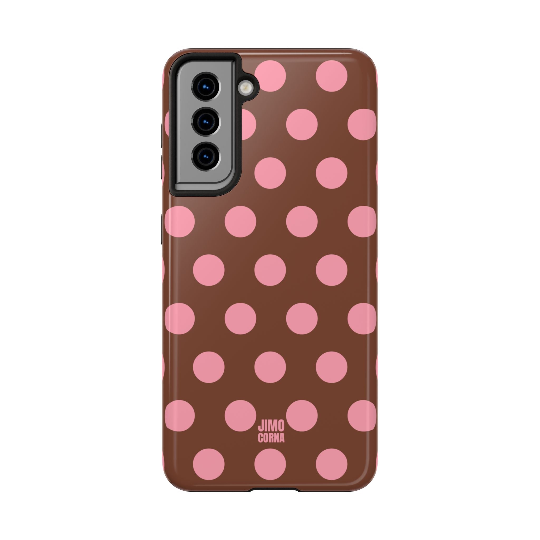 Big Polka Dot | Brown and Pink