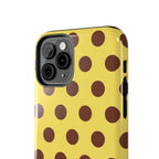 Big Polka Dot | Yellow and Brown