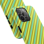 Angelina Stripes | Green - iPhone Case