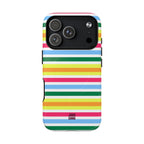 Rainbow Sorbet Stripe MagSafe iPhone Case
