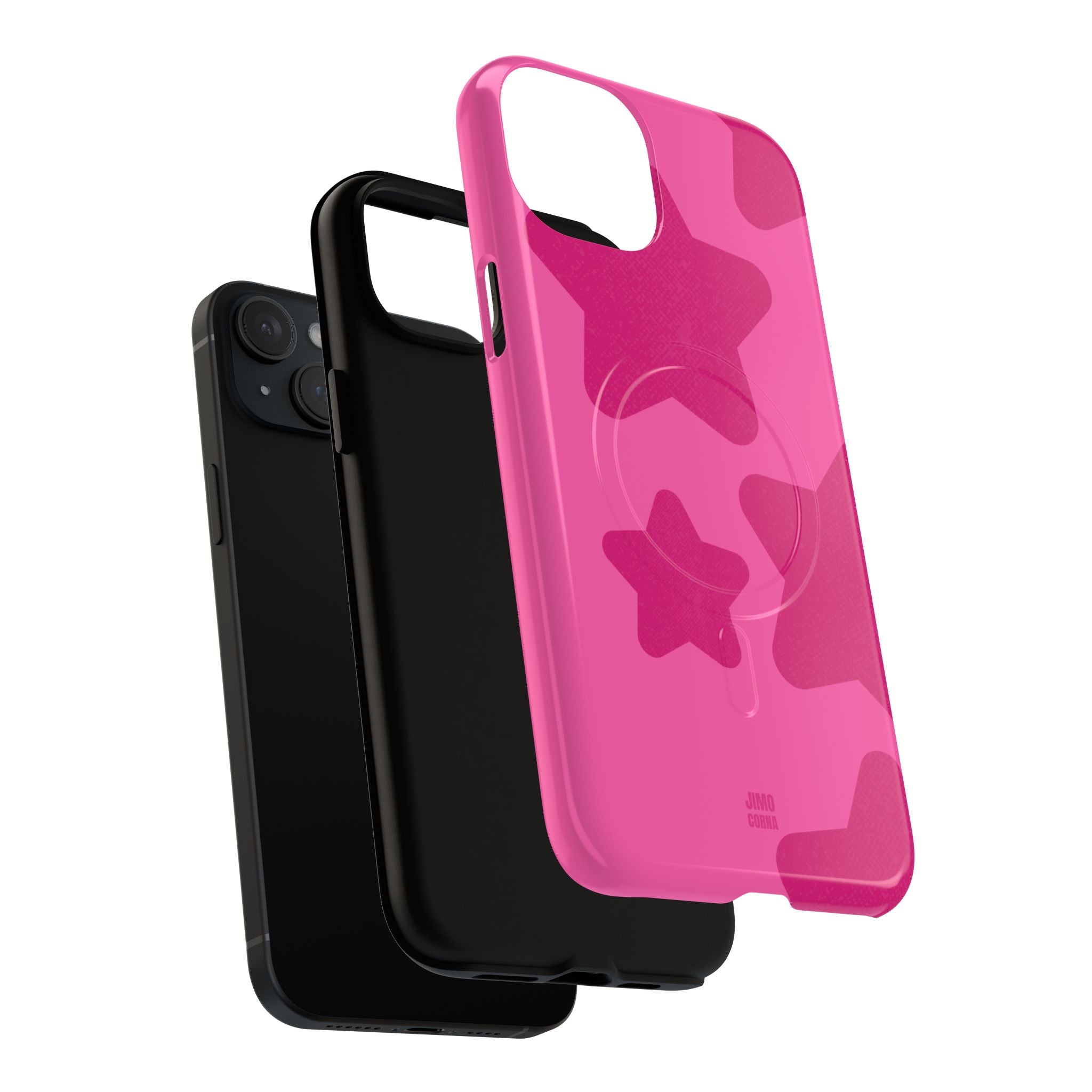 Hot Pink Bold Stars
