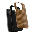 Farm Gingham MagSafe iPhone Case | Brown