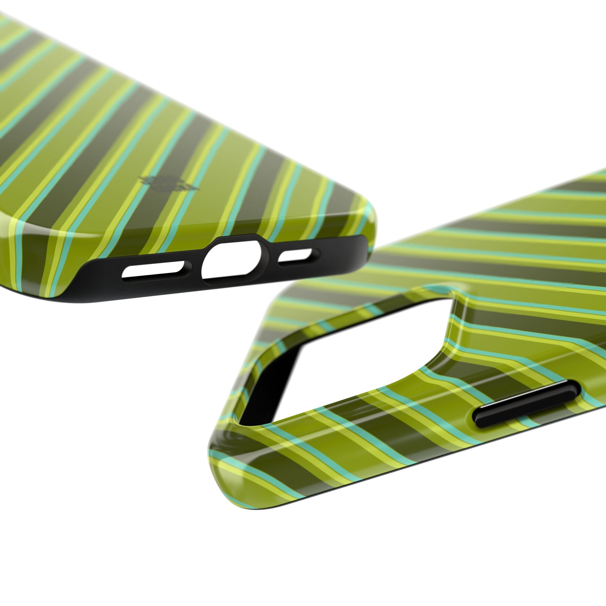 Angelina Stripes | Olive - iPhone Case