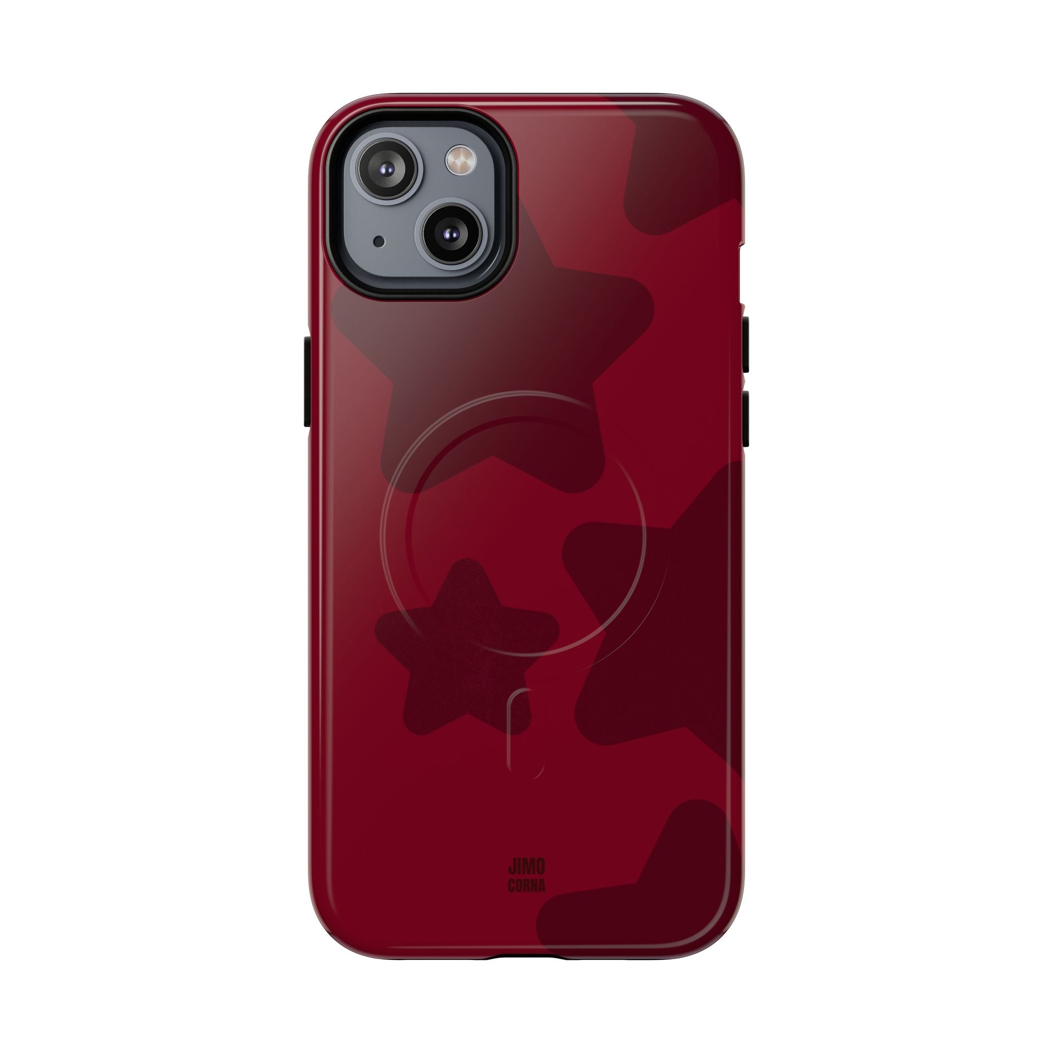 Cherry Red Bold Stars